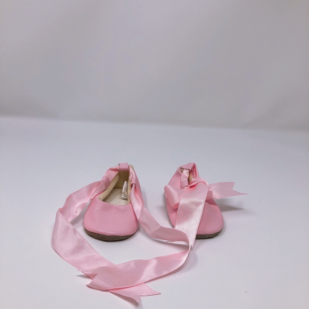 Mudpie Leather Ballerina Pink Shoes